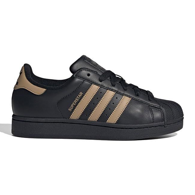 adidas originals アディダスオリジナルス SUPERSTAR II W スーパースター2 JS1340 黒 ブラック レディース メンズ【23.5cm-Black-Card [Black-Cardboard(JS1340)] [23.5 cm]