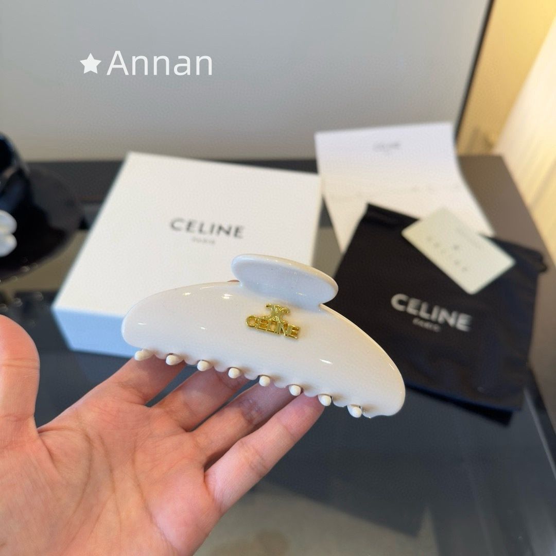 破格 可愛 美新品 CELINE セリーヌ ヘアピン ヘアクリップ バレッタ レディース