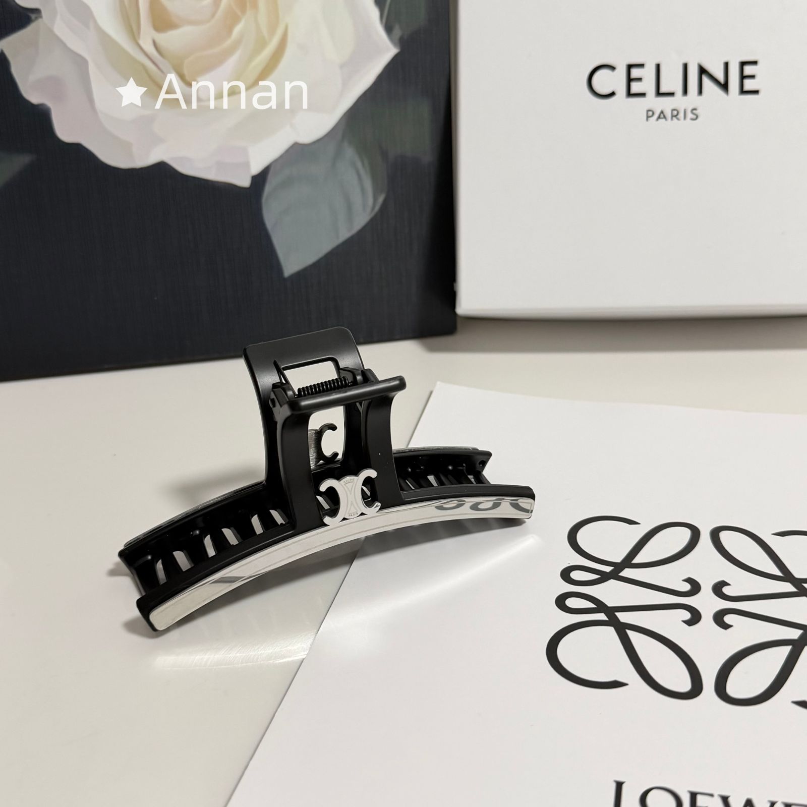 超美品 限定品 超美品 超美品 新品 CELINE セリーヌ ヘアピン ヘアクリップ バレッタ レディース