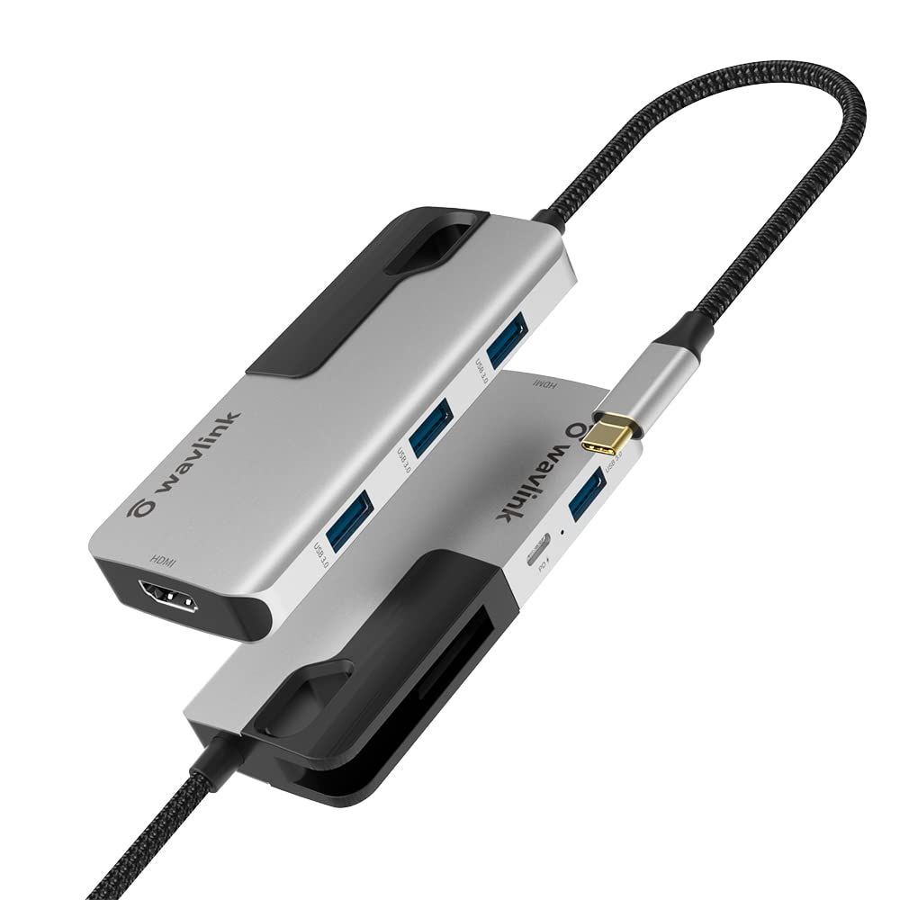 WAVLINK USB-C 6-in-1 ドッキングステーション PowerDelivery/87W出力