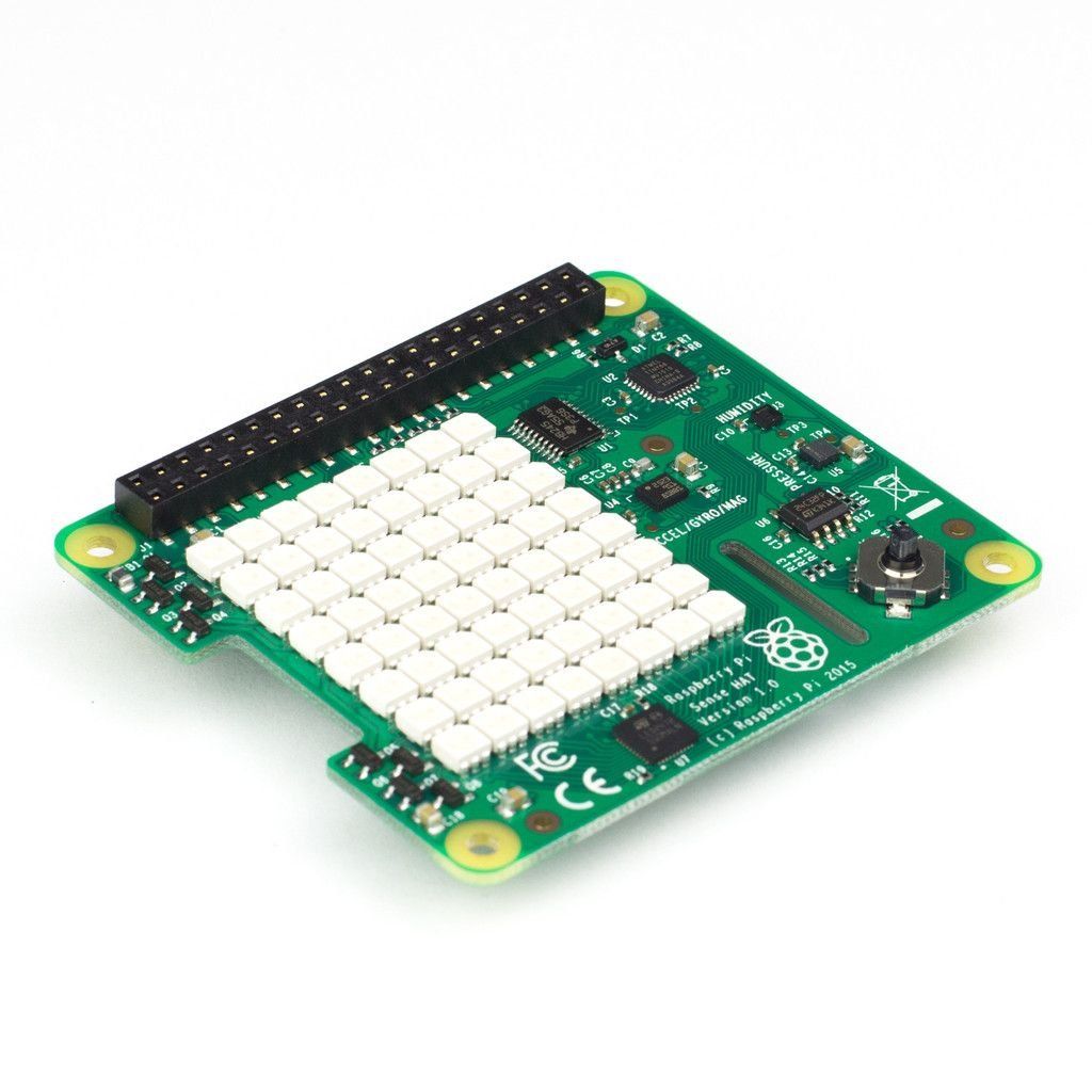 Raspberry Pi Sense HAT - 6 センサー、8x8 LEDマトリックス、ジョイスティック