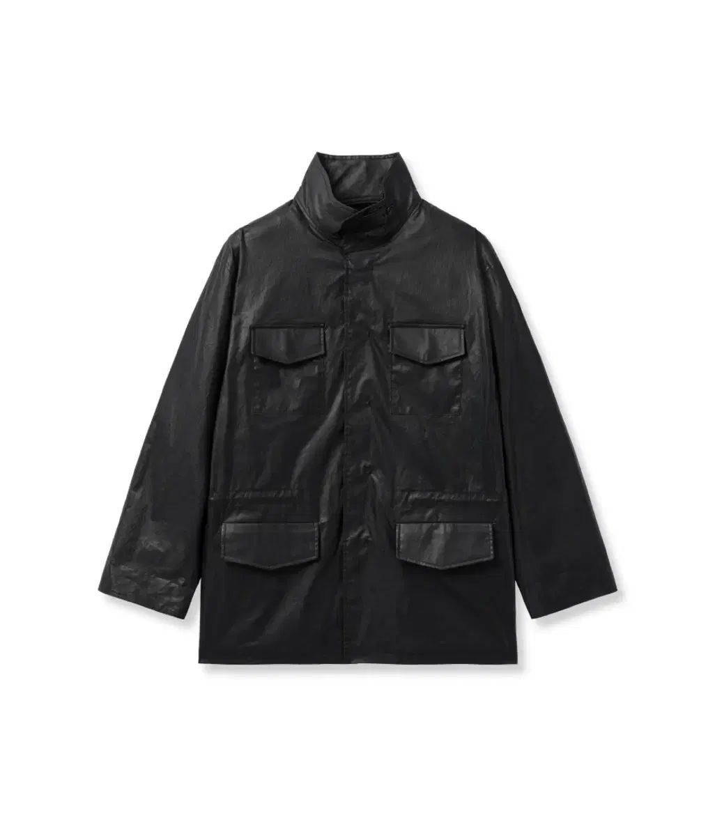48) アイエル Field Jacket_Coated Black アイエル