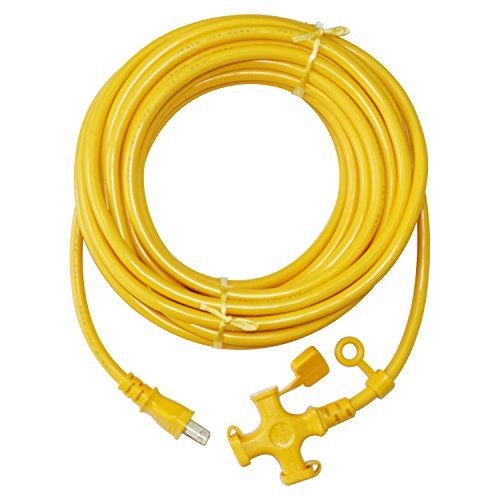 kowa ソフトタイプ 延長コード 15A・20m 3ツ口 キイロ KM07-20 日本製ts 636952a5