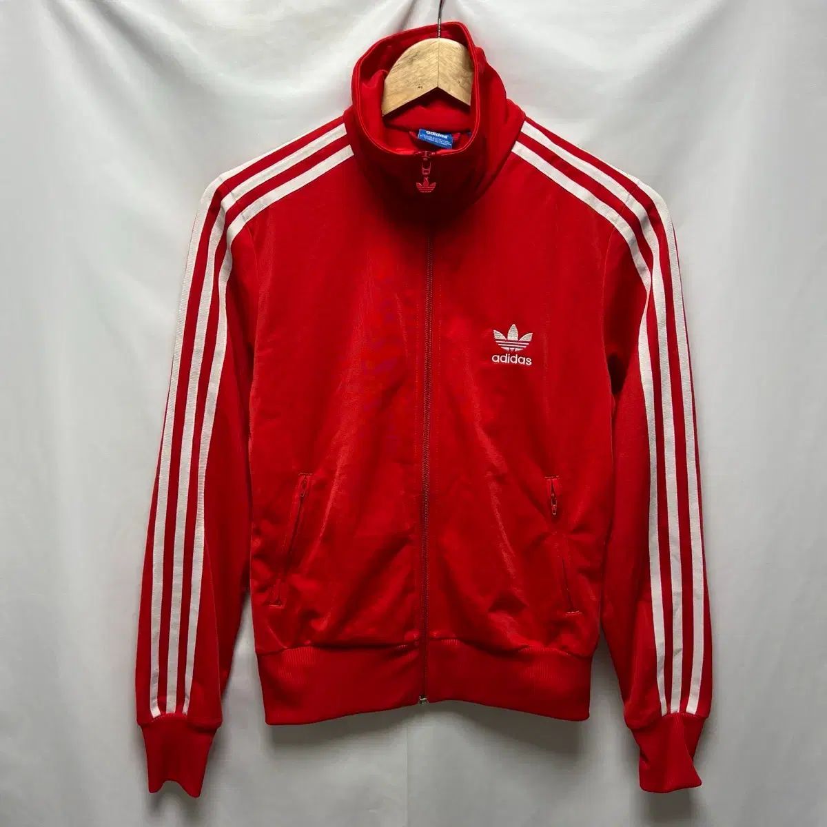 正規品/90 アディダス ファイヤーバード バックロゴ レッド レディース トラックジャージ/ジャージ
