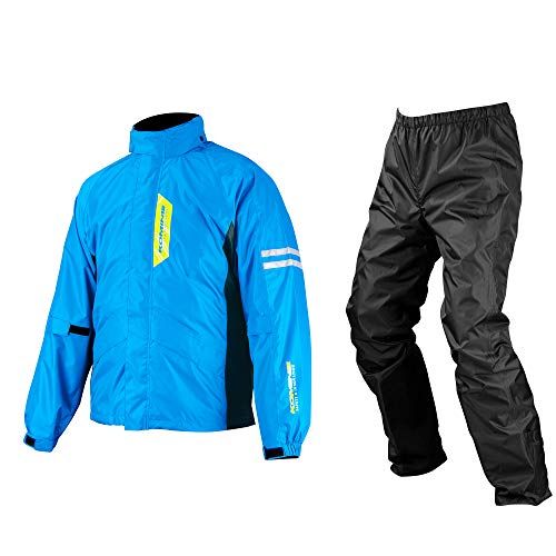 [KOMINE] バイク用レインウェア 03-539 メンズ Cyan Blue Lma 43c2206b