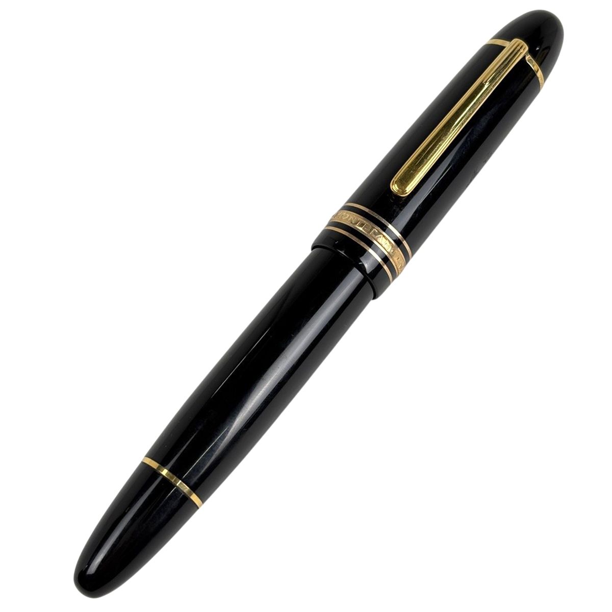 モンブラン MONTBLANC マイスターシュテュック 149 万年筆 プラスチック ブラック レディース 【中古】