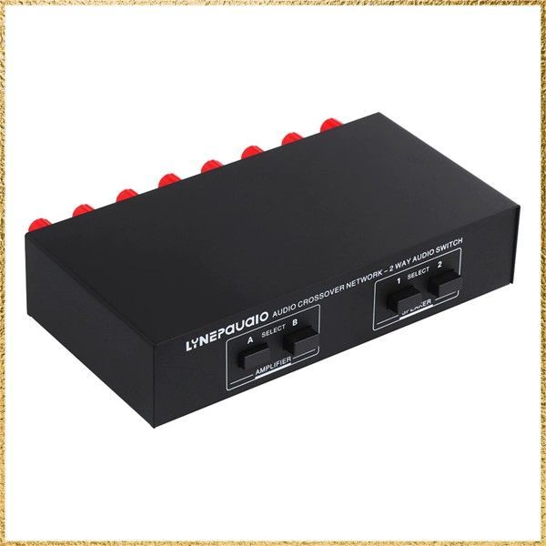 ☆彡送料無料でお届け☆彡 スピーカーセレクター、2入力2出力スピーカーセレクタースイッチオーディオ信号スイッチャーパワーアンプオーディオレシーバースプリッターボックス
