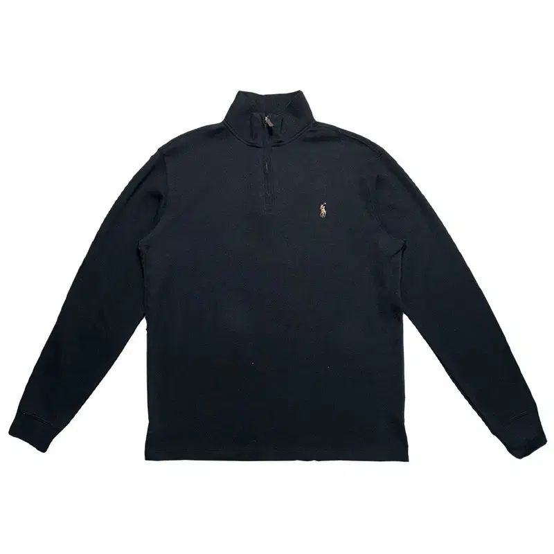 ポロラルフローレン ブラック ハーフジップアップ スウェット XL