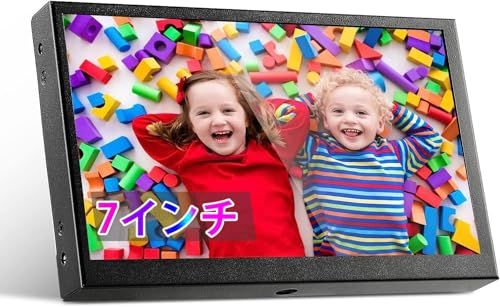 Eyoyo 7インチ 小型モニター 1024x600解像度 IPSパネル USB給電可 対応 HDMI VGA AV BNCポート Ras Pi ミニ ゲームモニター 監視カメラ用/DSLR/PC/DVD ラズベリーパイ 4/3/2 Mode 0b9eb15e