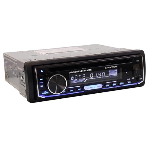 MAXWIN DVDプレーヤー 車載 1DIN オーディオ デッキ HDMI出力 Bluetooth ワイヤレス再生 音楽 DVD CD ラジオ AM ワイドFM USB microSD 12V対応 DVD309(沖縄・離島の方発送不可)) 9eba45d6