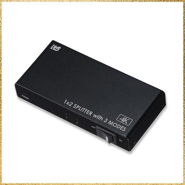 ☆彡送料無料でお届け☆彡 ラトックシステム 4K60Hz対応 カスケード対応 HDMI分配器（動作モード機能付） (2出力) RS-HDSP2M-4K