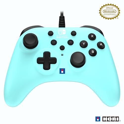 【任天堂ライセンス商品】ホリパッド TURBO for Nintendo Switch? / PC アイスブルー【連射ホ