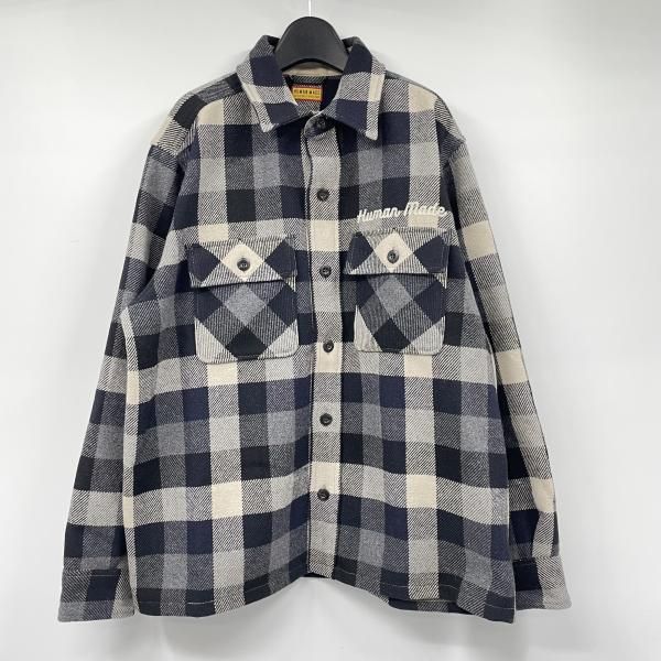 中古】HUMAN MADE 25AW Wool Overshirt Jacket サイズXL ブラック 