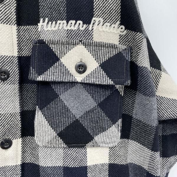 中古】HUMAN MADE 25AW Wool Overshirt Jacket サイズXL ブラック 