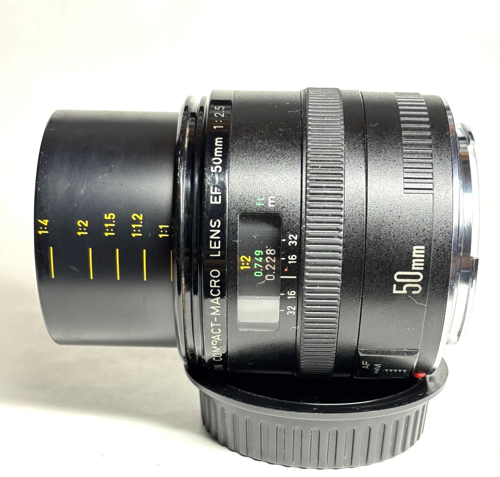 Canon EF50mm f2.5 macro コンパクトレンズ AF/MF可動品 EOS1眼レフ
