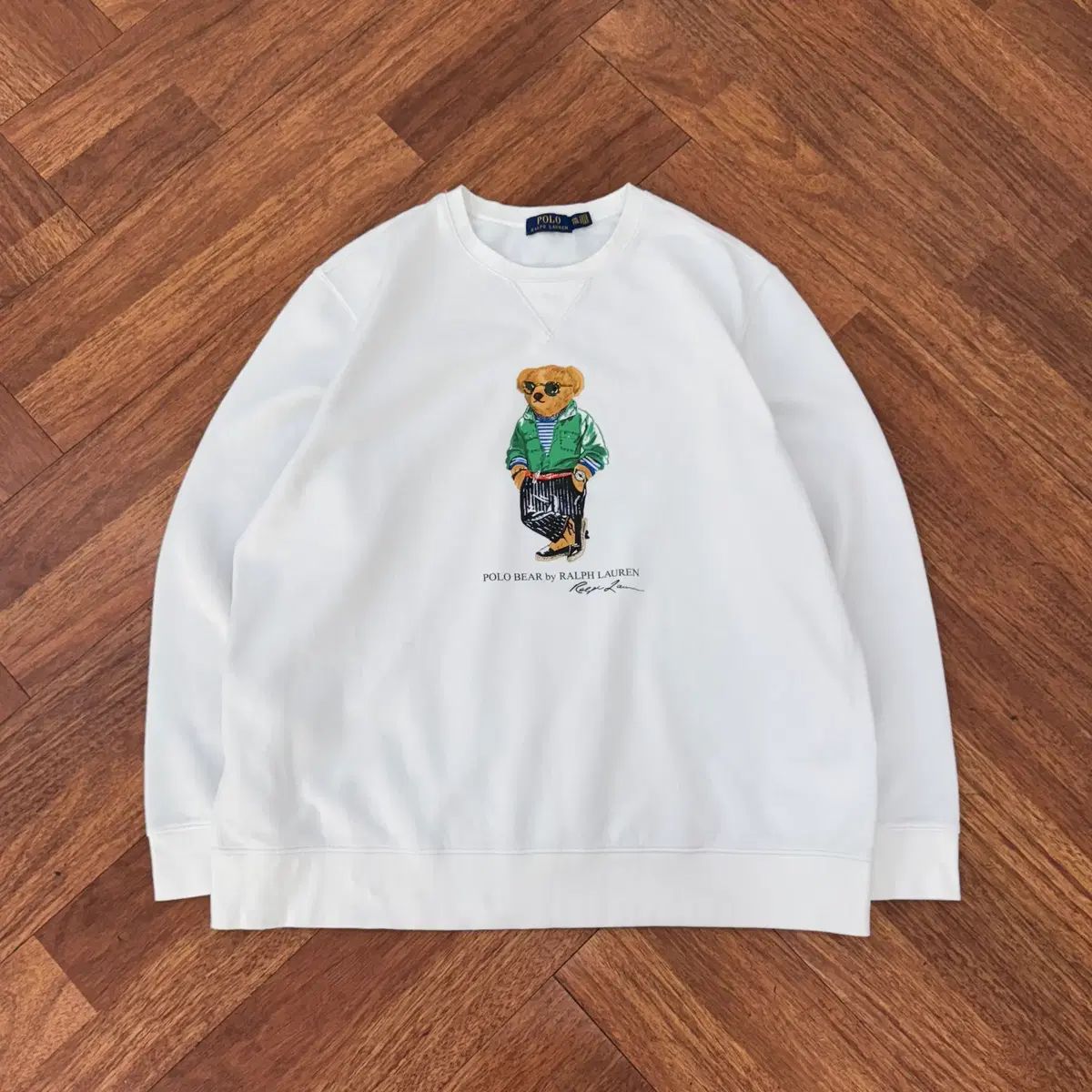 2XL ポロ ラルフローレン ポロベア スウェット Tシャツ 白