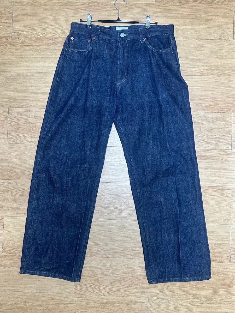 Selvedge Relaxed Denim Pants Dark