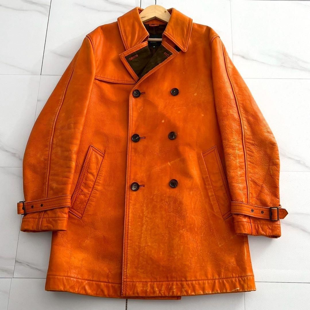 COMME des GARCONS HOMME leather coat M