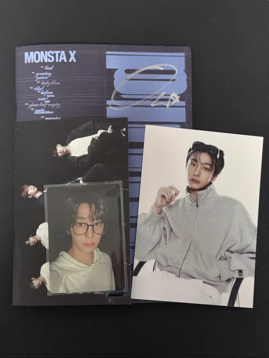 MONSTA X(モンスタエックス・モネク) unfold ヒョンウォン(HYUNGWON) サイン アルバム + ナード バージョン 特典 トレカ セット