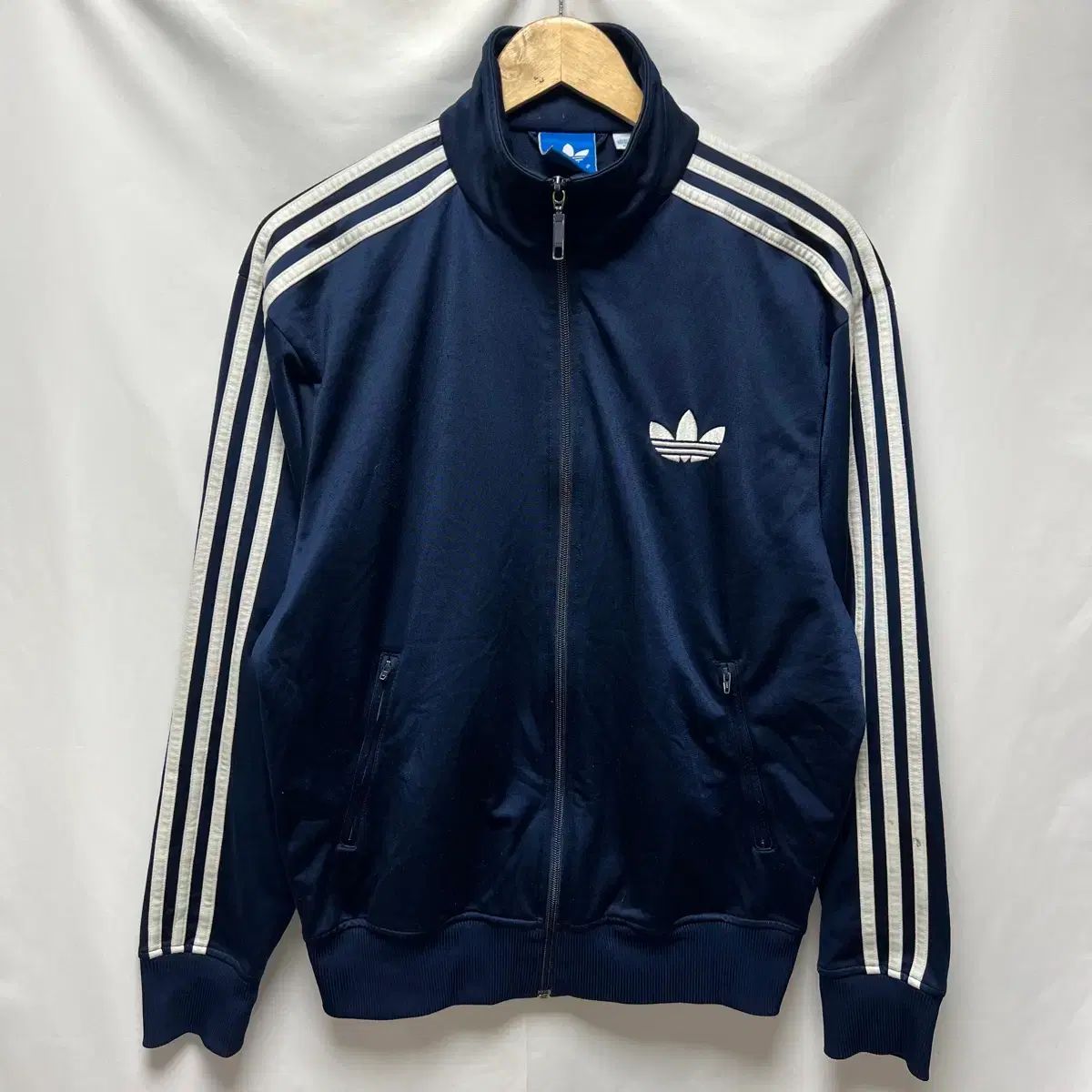正規品/100 adidas 旧ファイヤーバード ネイビー トラックジャージ/ジャージ