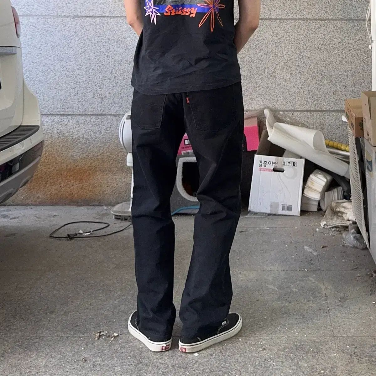 00年代 リーバイス 533 ブラック デニム パンツ