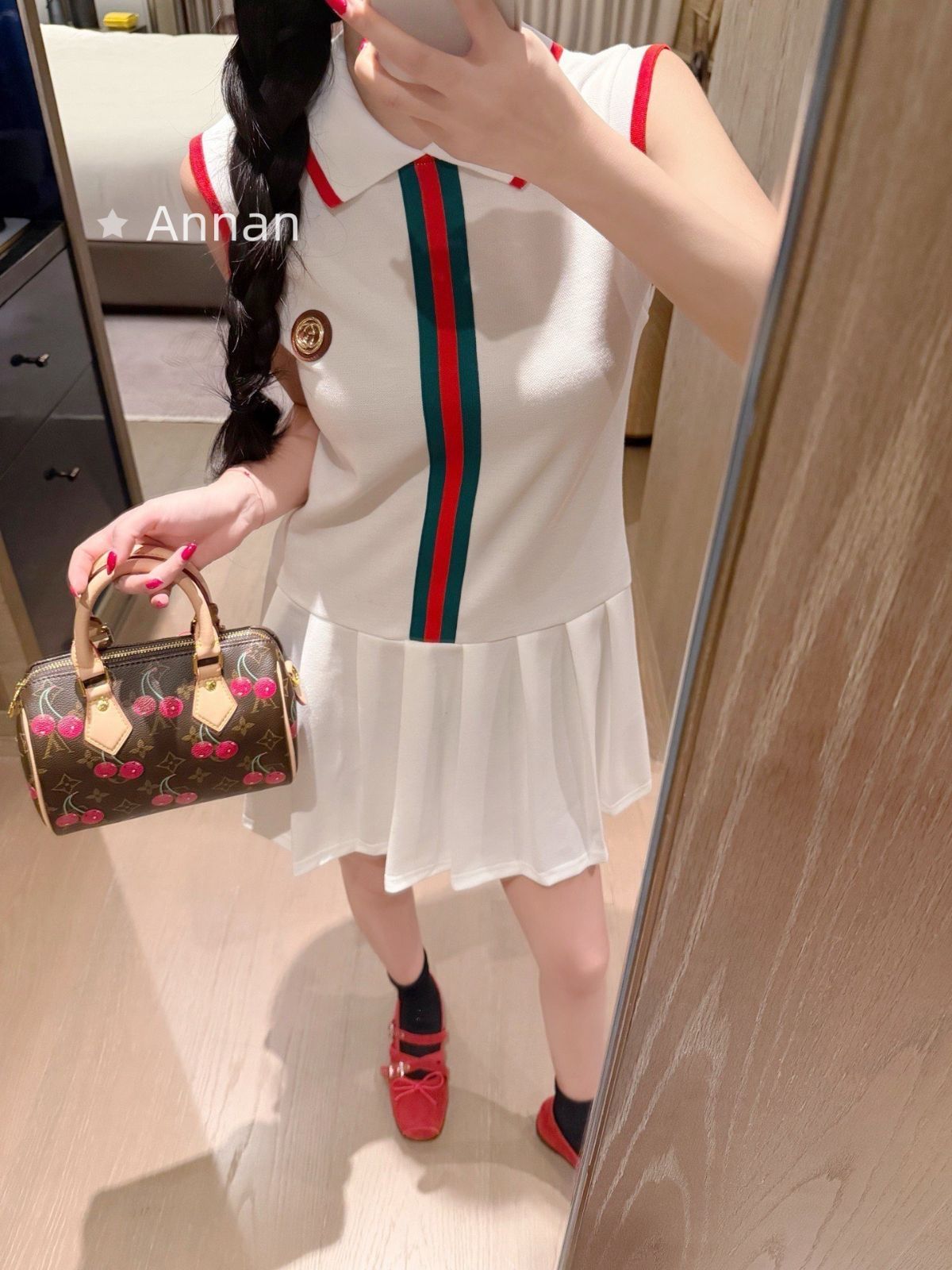 お洒落 極美品 新品 GUCCI グッチ ワンピース レディース