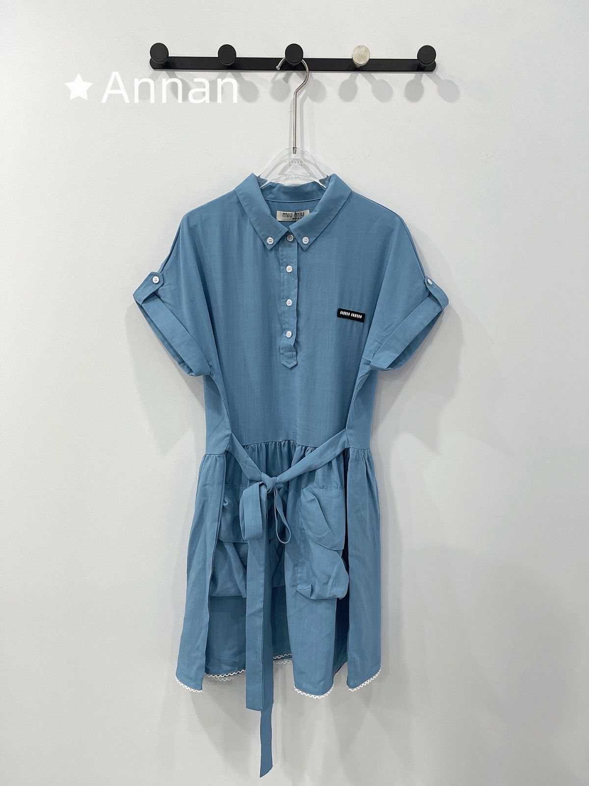 付属付 限定品★★ 人気商品新品 MIUMIU ミュウミュウ ワンピース レディース