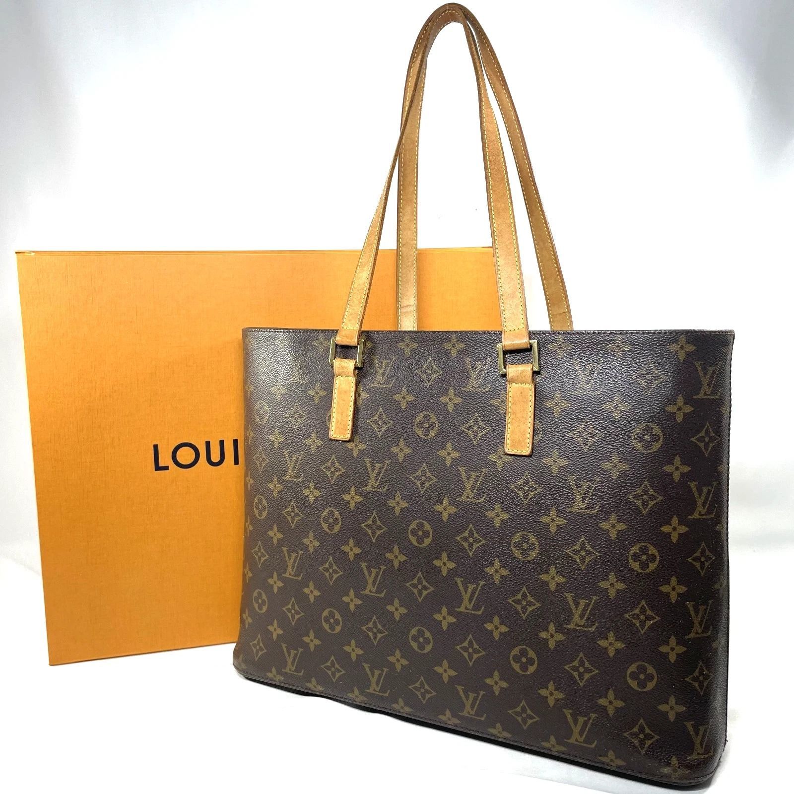 【本物】ルイ ヴィトン トートバッグ ルコ Luco Tote モノグラム M51155 LOUIS VUITTON ショルダーバッグ