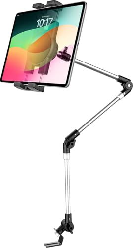 woleyi 車載ホルダー 前席 シートレールタブレットホルダー 【ヘビータイプ】トラックシートボルト用 タブレットスタンド 助手席 携帯電話スタンド 900mmアルミアーム 360度回転 自由調節 対応機種4.7-13インチデバイス iPa 4f3e4afb