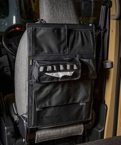 GORDON MILLER シートバックポケット コーデュラ オーガナイザー 車用 後部座席 収納 小物入れ 簡単取付 ダークグレー 01646557ts 727415f5