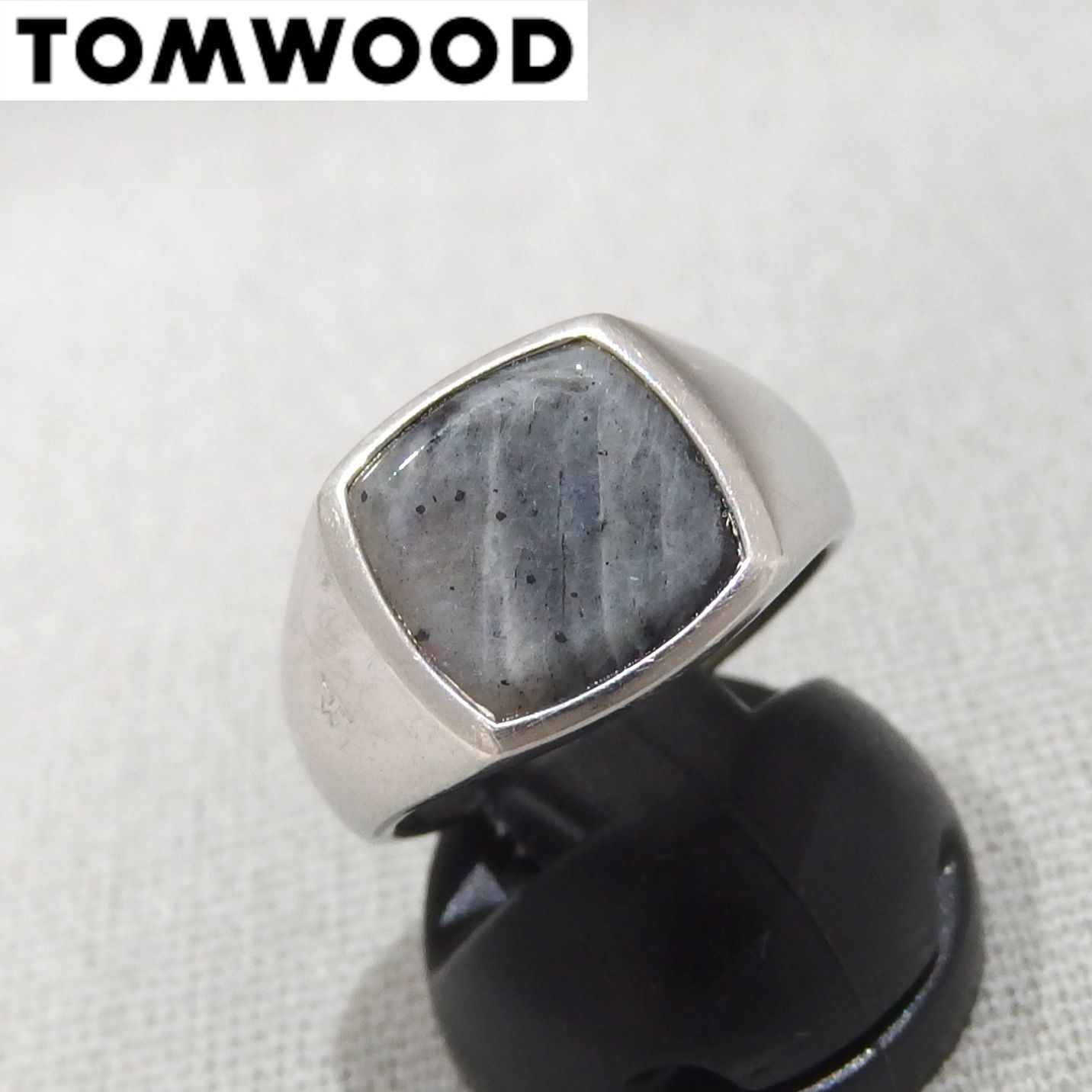 ☆TOM WOOD Kay Ring Larvikite 101277-52 SV925 指輪 ケイ リング 
