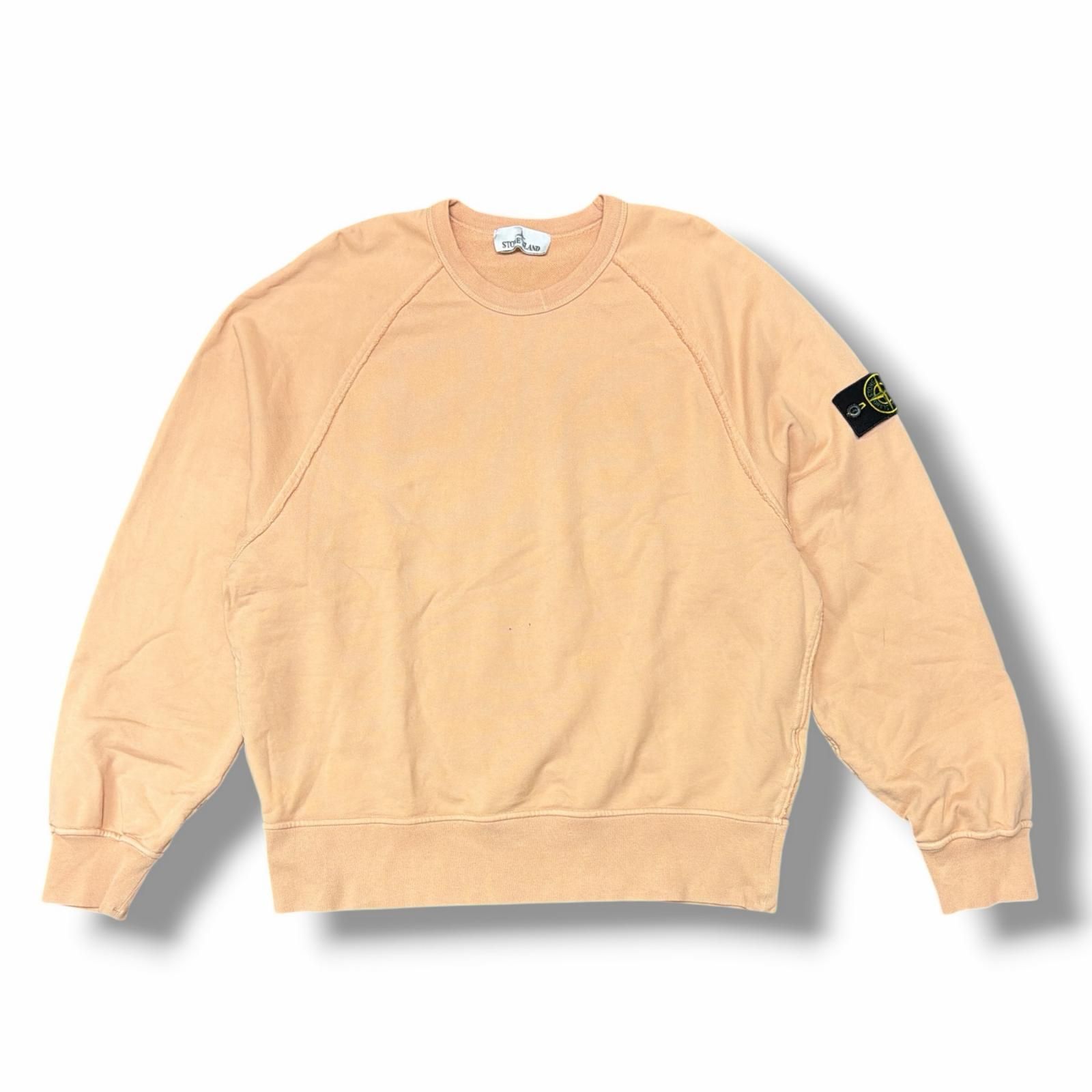 国内正規 参考上代62700円 STONE ISLAND 26SS SWEATSHIRT スウェットシャツ 腕章トレーナー ストーンアイランド L1S156100041 ピンク系 L （15121M）