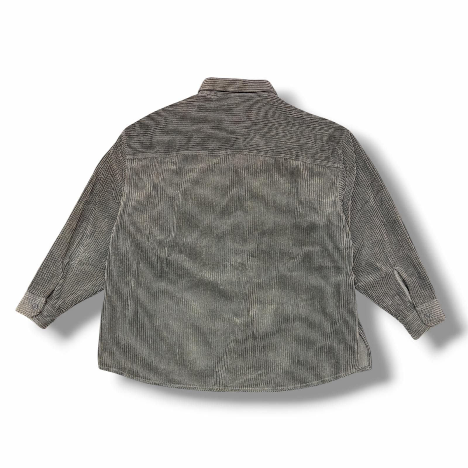 参考上代24200円 COOTIE PRODUCTIONS 21AW Wide Corduroy CPO Jacket ワイドコーデュロイCPOジャケット  クーティープロダクションズ CTE-21A208 グレー M （15107M） 参考上代24200円 COOTIE PRODUCTIONS 21AW Wide Corduroy CPO Jacket