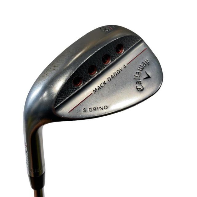 【中古】 キャロウェイ MACK DADDY 4 クロムメッキ 60°/10°S レフティ USA ウェッジ WG Dynamic Gold TOUR ISSUE 115(レッド) (フレックスS) メンズ 男性用 左利き レフティ 左用 Cランク ゴルフクラ