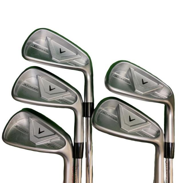 【中古】 キャロウェイ X FORGED STAR(2026) 5S アイアンセット IR 純正特注シャフト (フレックスS) メンズ 男性用 右利き 右用 Cランク ゴルフクラブ