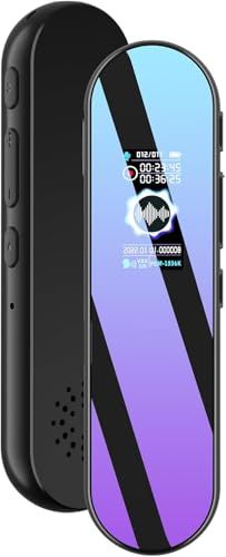 ボイスレコーダー 小型レコーダー1536kbps32GB大容量45長時間連続使用高感度マイク録音機コンパクトicレコーダー軽量会話/相談/言語学習/会議/インタビューなど適用日本語説明書付, ブラック(沖縄・離島の方不可)