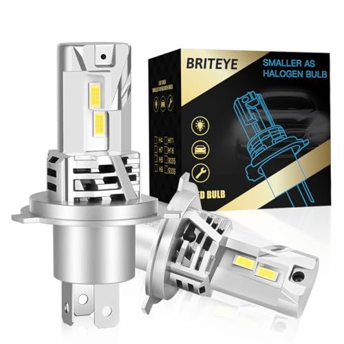 【爆光・進化モデル】Briteye H4 LEDヘッドライト Hi/Lo 新基準車検対応 LEDバルブ 6500K ホワイト 業界初の32連LEDチップ登場 高輝度LEDライト ファンレス ノイズ対策 互換性が高 12V車対応(ハイブリッ(沖縄・離島の方不可)