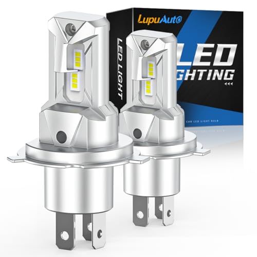 H4 LED ヘッドライト Hi/Lo 爆光 40000LM 800%明るさ 車検対応 高輝度LEDチップ搭載 6500K ホワイト HB2 9003 純正1:1サイズ 簡単取付 IP68超強防水性能 長寿命 高コスパ 2個入(沖縄・離島の方不可)