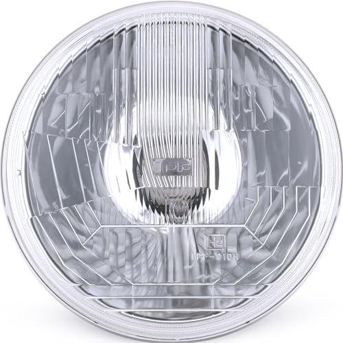 IPF ヘッドライト ASSY ハロゲン H4 丸形 2灯式 ポジション付き レンズカット ガラスレンズ 規格サイズ 9111(沖縄・離島の方不可)