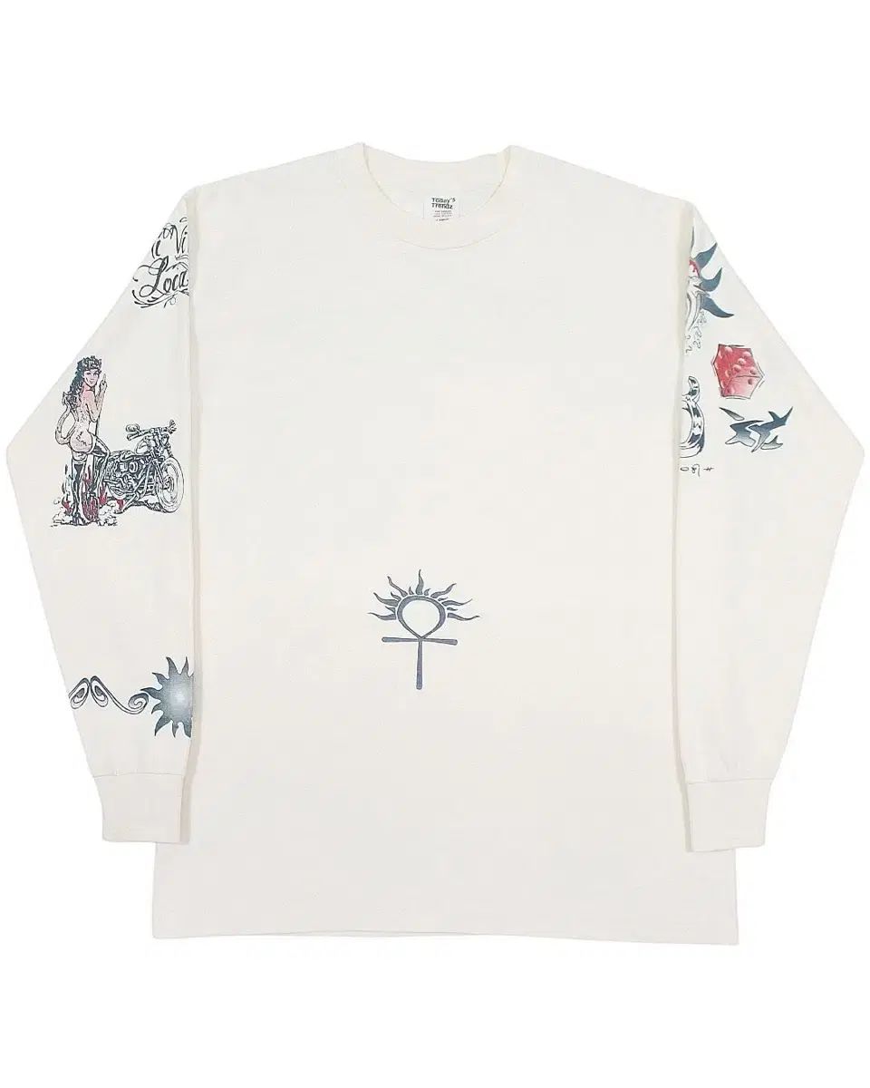1990s USA デニス ロードマン TATTOO ロングスリーブ Tシャツ ヴィンテージ アメリカ製