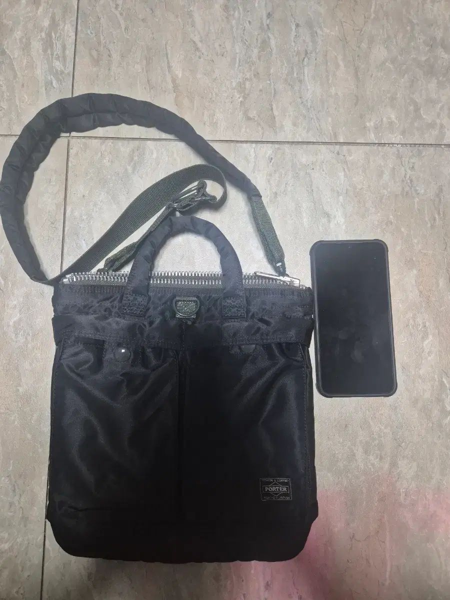 Porter ブラック 2way ショルダーバッグ トートバッグ