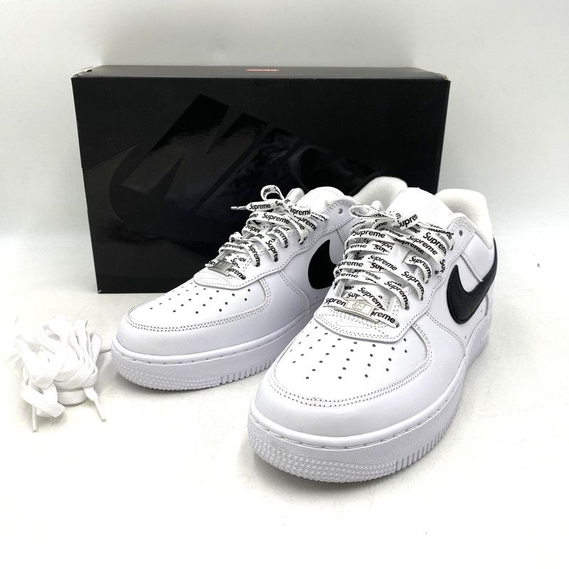 【中古美品】 NIKE ナイキ × SUPREME シュプリーム AIR FORCE 1 LOW SP CU9225-102 エア フォース 1 ロー SP スニーカー シューズ 靴 【160-260506-as-15-izu】