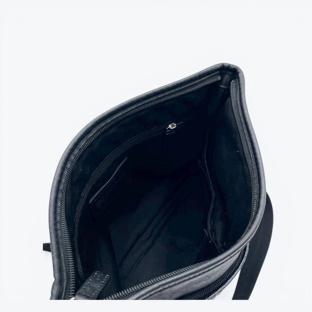 COACH コーチ レザー ショルダーバッグ ブラック 黒 本革