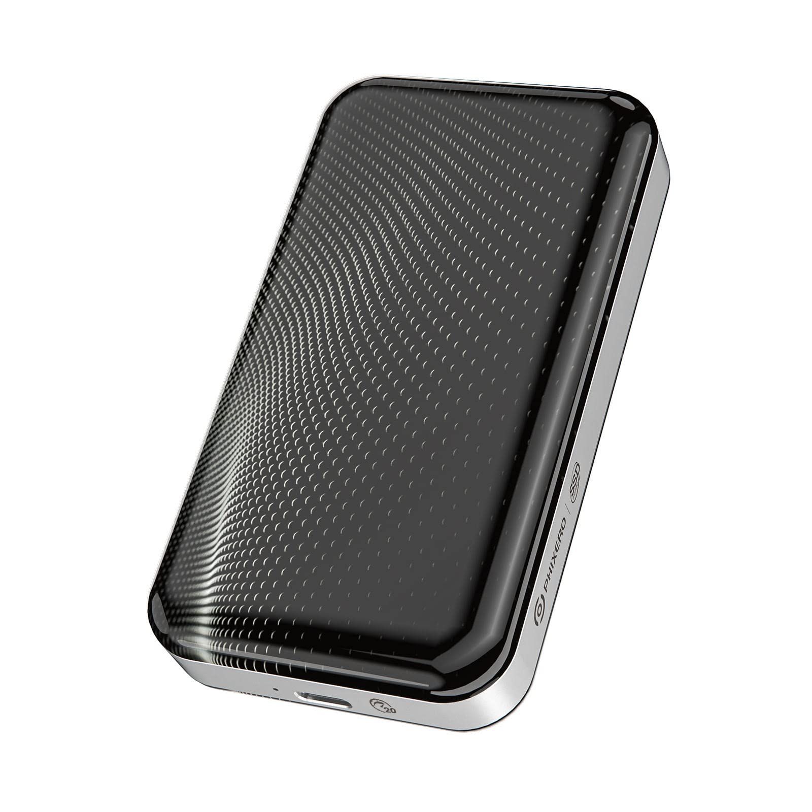 PHIXERO 外付けssd 512GB usb-c ポータブルssd 最大2060MB/秒(20Gbps) USB 3.1 Gen2X2 ssd 外付け 外付けソリッドステートドライブ Windows/Mac OS/Linux/Android XB ...