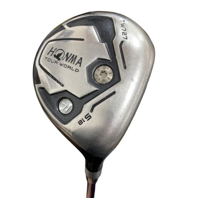 【中古】 本間ゴルフ TOUR WORLD TW727 5W フェアウェイウッド FW 純正特注シャフト (フレックスSR) メンズ 男性用 右利き 右用 Dランク ゴルフクラブ