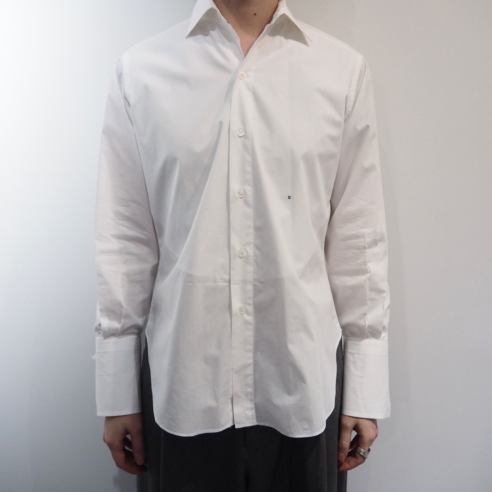 値段コード Maison Margiela コットンポプリン シャツ ホワイト メゾンマルジェラ
