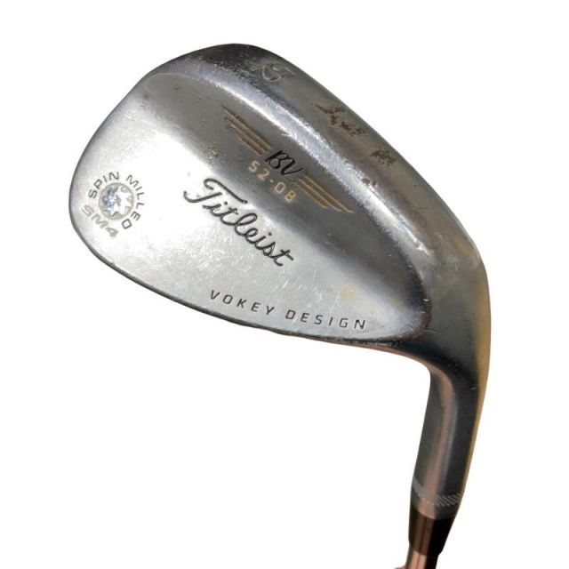 【中古】 タイトリスト VOKEY SPIN MILLED SM4 ツアークロム 52°/08° ウェッジ WG NS PRO 950GH (フレックスS) メンズ 男性用 右利き 右用 Dランク ゴルフクラブ