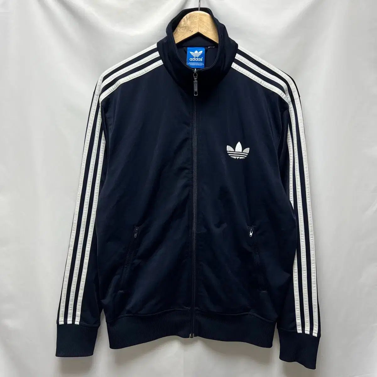 正規品/100 adidas 旧ファイヤーバード ネイビー トラックジャージ/ジャージ
