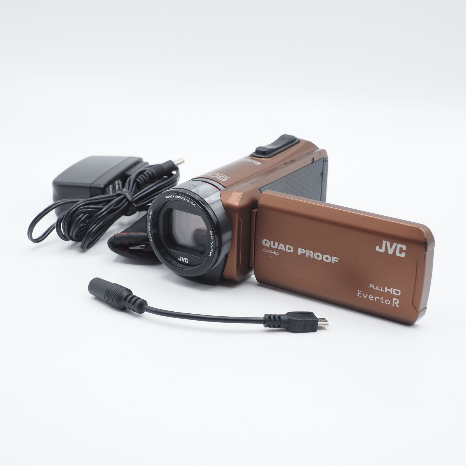 JVC Everio R ライトブラウン GZ-R400-T ビデオカメラ 美品 #3100