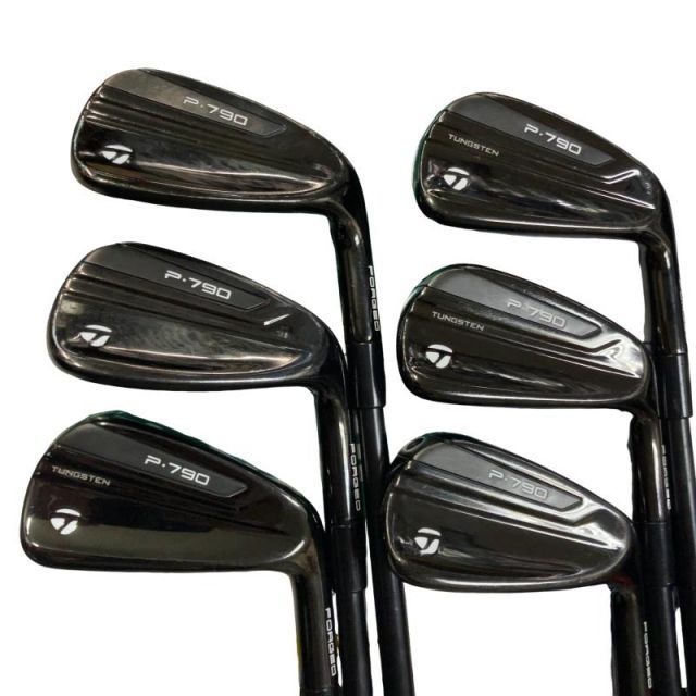 【中古】 テーラーメイド Taylor Made P・790 BLACK(2021) 6S アイアンセット IR Dynamic Gold 105 VSS BLACK (フレックスS) メンズ 男性用 右利き 右用 Cランク ゴルフクラブ